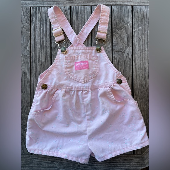 Blush Pink Vintage Oshkosh Shortalls - Picture 1 of 3